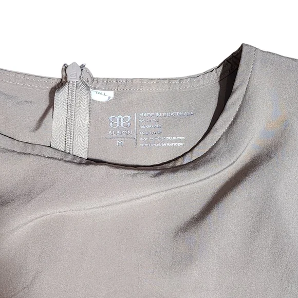 Albion Fit Going Places Midi Dress Tan Size Medium - Picture 10 of 12